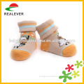 Infant baby toy rattle sock made in china soft touch baby socks